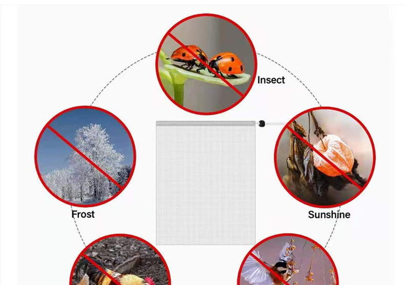 Bird & insect proof covers for garden fruits & vegetables