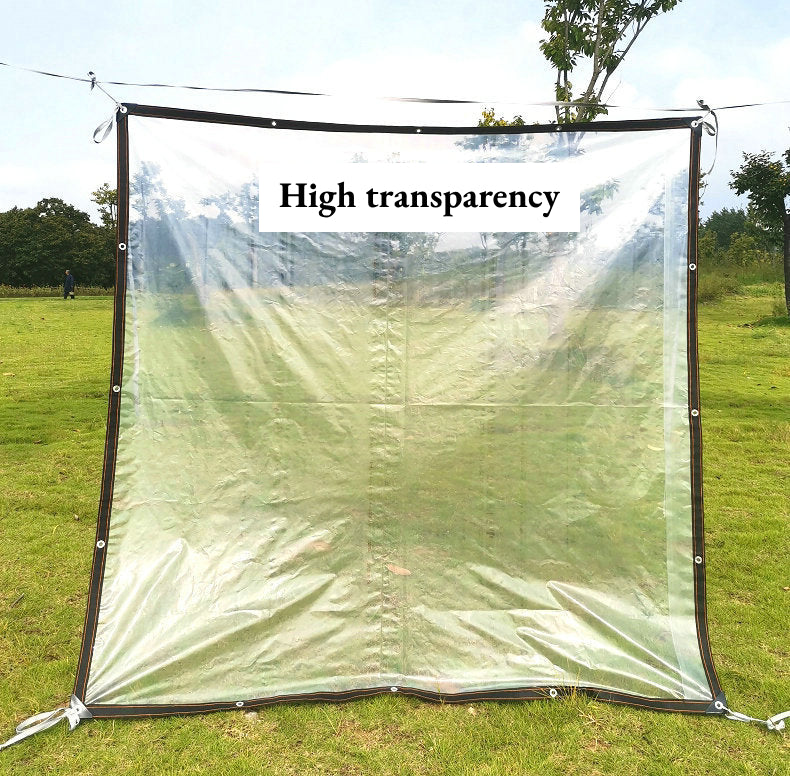 Plastic film - rainproof, windproof, thermal insulation, and frost protection.